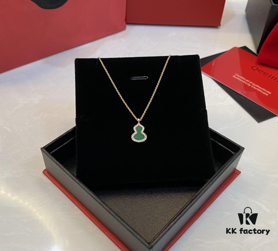 692fd9bd99f2d84055c8aee1 Real Green Jade Gourd Pendant, Symbolizing Blessings, Prosperity, and Good Fortune