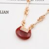 692fda2799f2d84055c8af5d Qeelin Kirin Yu Yi Series Red Agate Necklace-Bracelet, Good Fortune Lock Design