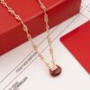 692fda2999f2d84055c8af5f Qeelin Kirin Yu Yi Series Red Agate Necklace-Bracelet, Good Fortune Lock Design