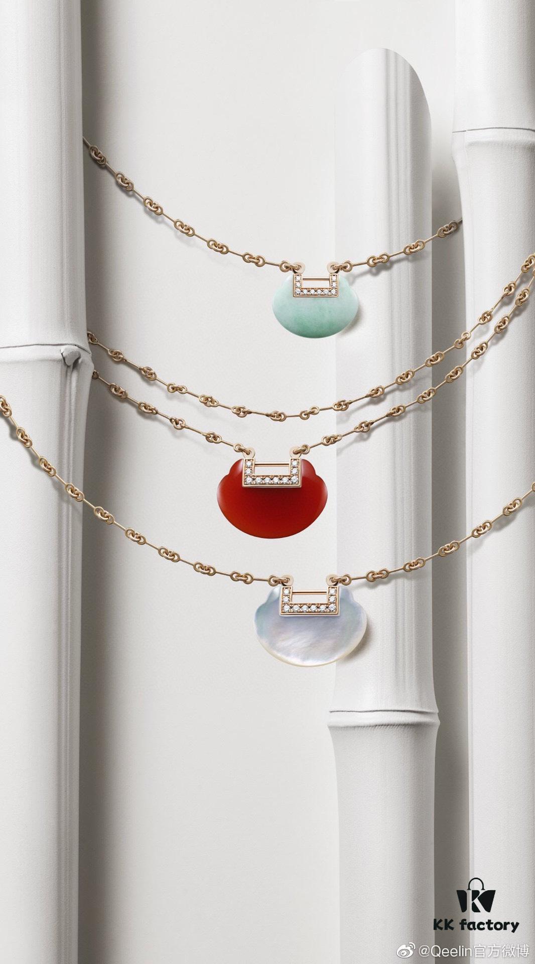 692fda3299f2d84055c8af68 Kirin Auspicious Lock White Agate Necklace