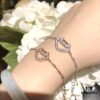 692fda3a99f2d84055c8af74 Exclusive Launch Premium Craftsmanship Qeelin Auspicious Ruyi Lock Pendant Bracelet & Necklace Set in 925 Silver with Eight Hearts and Arrows High-Carbon Diamonds in White and Rose Gold