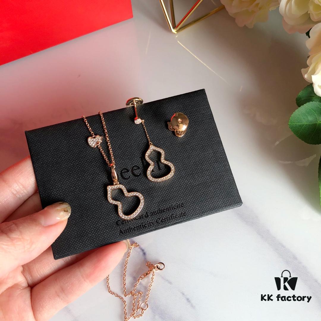 692fda4399f2d84055c8af7e Kirin Gourd Necklace, High Aesthetic Appeal, Excellent Fit, Versatile Design, Thick Gold Plating with Real Gold Texture, Eight-Heart Eight-Arrow High-Carbon Diamond, Small and Exquisite