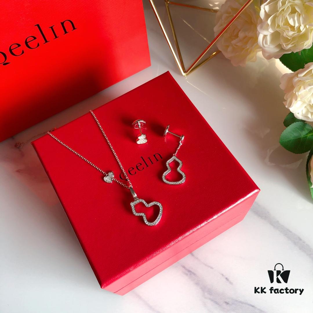 692fda4499f2d84055c8af81 Kirin Gourd Necklace, High Aesthetic Appeal, Excellent Fit, Versatile Design, Thick Gold Plating with Real Gold Texture, Eight-Heart Eight-Arrow High-Carbon Diamond, Small and Exquisite