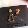 Kirin Yingyang Gourd Earrings, Stylish and Elegant, Pure Silver with Thick Gold Plating