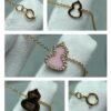 692fda5e99f2d84055c8af9e Kirin Mini Pink Gourd Bracelet, Wealth-Attracting and Stylish, Elegant and Versatile Design with Thick Gold Plating for a Genuine Gold Look