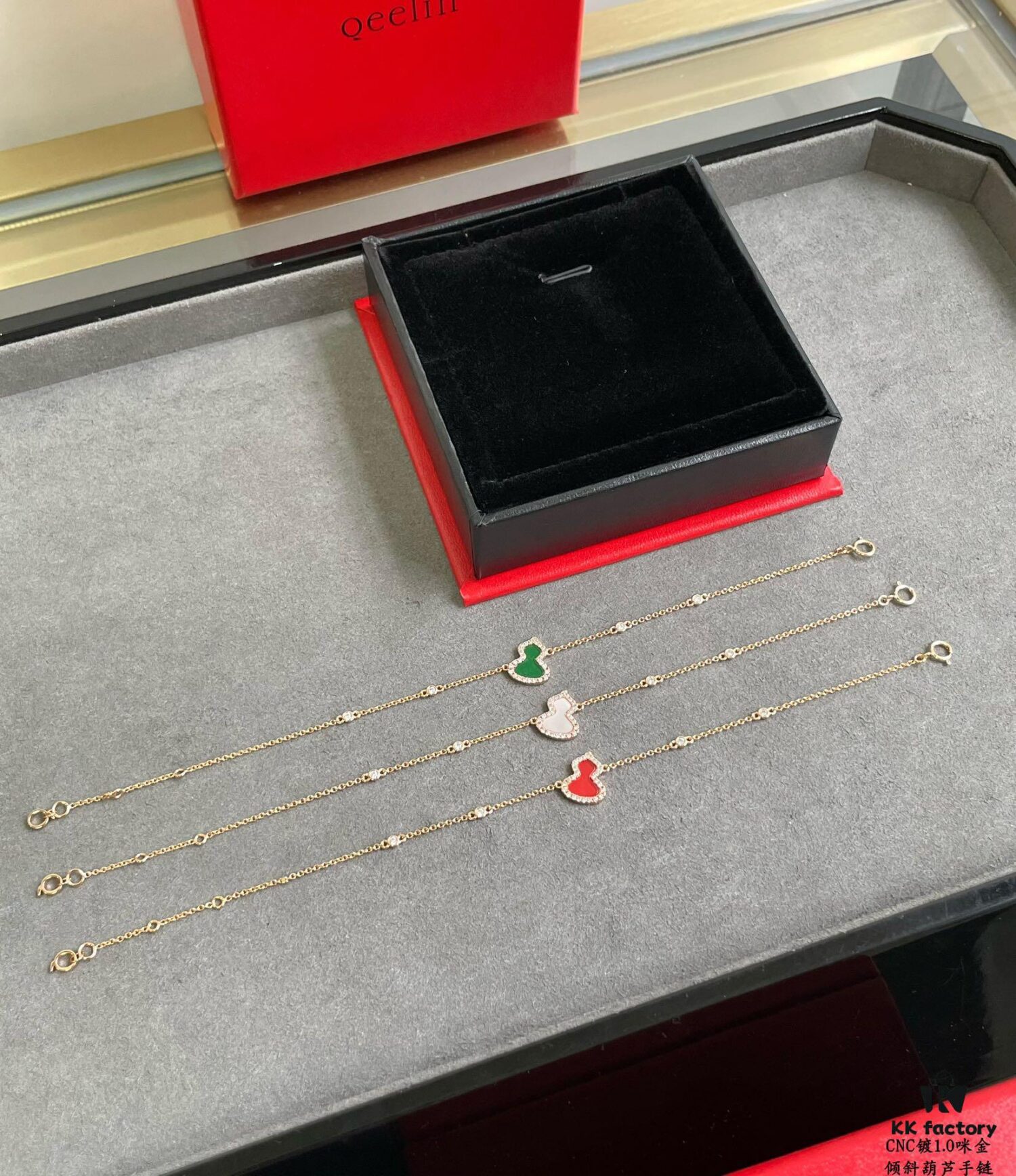 692fda6999f2d84055c8afa9 Kirin Tilted Gourd Bracelet, Stylish and Versatile with Thick Gold Plating and High-Carbon Brilliant Cut Zircon