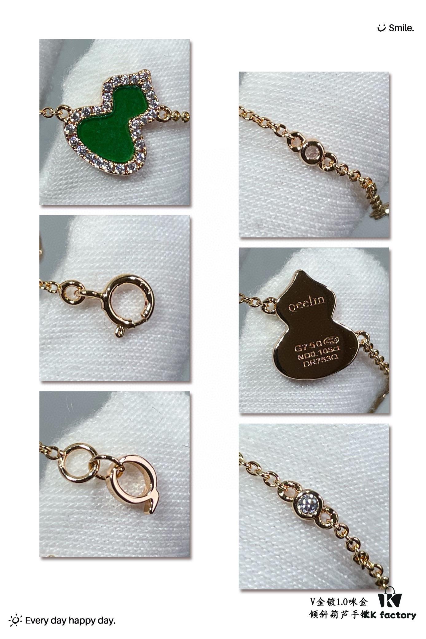 692fda6f99f2d84055c8afb0 Kirin Tilted Gourd Bracelet, Stylish and Versatile with Thick Gold Plating and High-Carbon Brilliant Cut Zircon