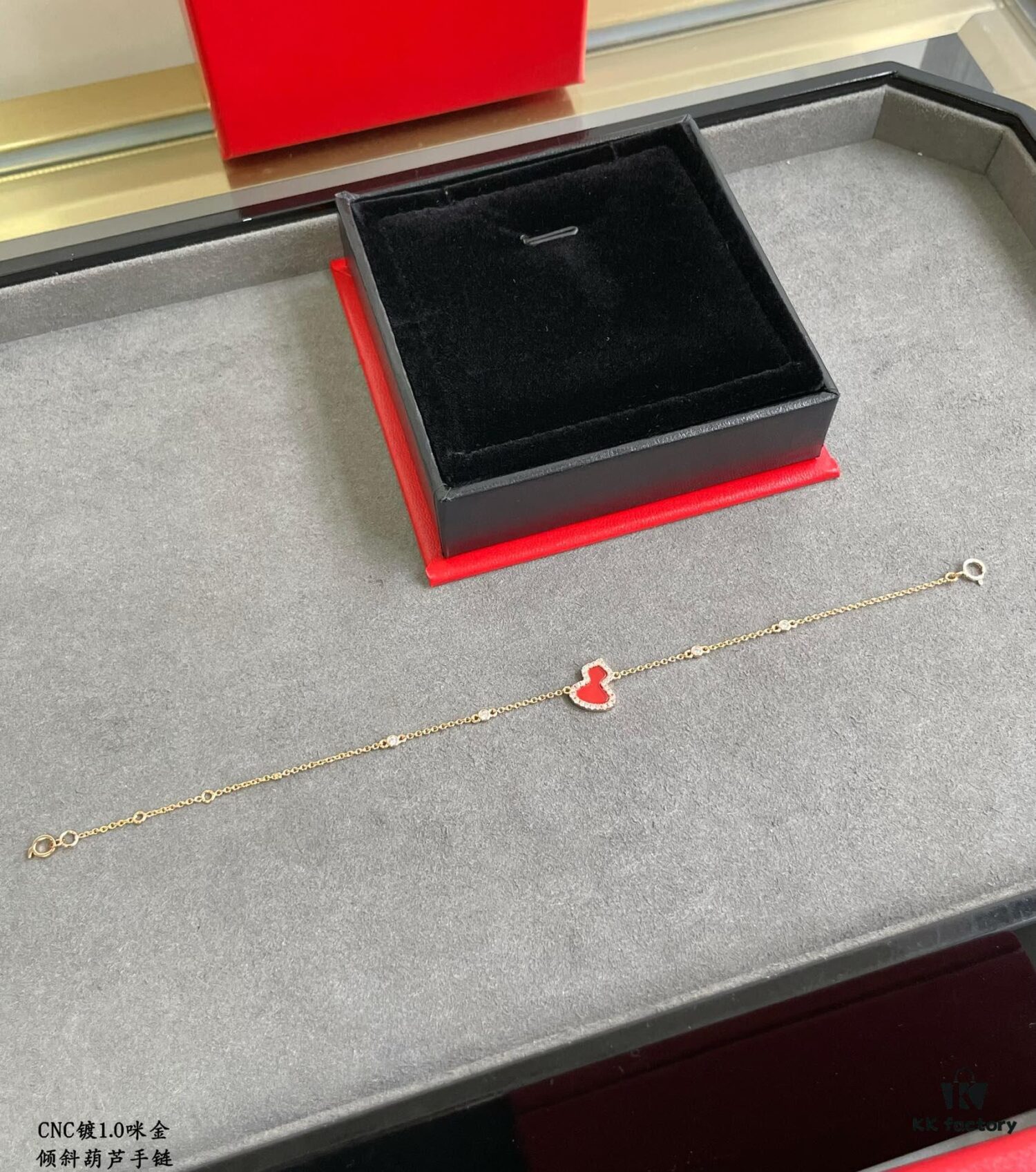 692fda6f99f2d84055c8afb1 Kirin Tilted Gourd Bracelet, Stylish and Versatile with Thick Gold Plating and High-Carbon Brilliant Cut Zircon