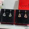 Kirin Flower Vine Red Wulu Earrings
