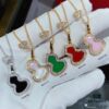 692fda8299f2d84055c8afd1 V Gold Material Kylin Pink Opal Gourd Necklace, Stylish and Versatile with Thick Gold Plating, Real Gold Look, Eight-Heart Eight-Arrow High-Carbon Diamond, Small and Exquisite