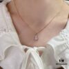 692fda8699f2d84055c8afd8 V-Gold Plated 1.0 Micron Gold Mini Pink Gourd Necklace, High Aesthetic with Excellent Fit and Versatility, Thick Gold Plating for a Premium Real Gold Look, Featuring Eight-Heart Eight-Arrow High-Carbon Diamond, Small and Exquisite – Wear It and Tell Others It's Genuine Gold