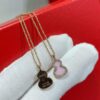 692fda8a99f2d84055c8afdc V-Gold Plated 1.0 Micron Gold Mini Pink Gourd Necklace, High Aesthetic with Excellent Fit and Versatility, Thick Gold Plating for a Premium Real Gold Look, Featuring Eight-Heart Eight-Arrow High-Carbon Diamond, Small and Exquisite – Wear It and Tell Others It's Genuine Gold
