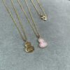 692fda8b99f2d84055c8afde V-Gold Plated 1.0 Micron Gold Mini Pink Gourd Necklace, High Aesthetic with Excellent Fit and Versatility, Thick Gold Plating for a Premium Real Gold Look, Featuring Eight-Heart Eight-Arrow High-Carbon Diamond, Small and Exquisite – Wear It and Tell Others It's Genuine Gold
