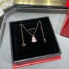 692fda8b99f2d84055c8afdf V-Gold Plated 1.0 Micron Gold Mini Pink Gourd Necklace, High Aesthetic with Excellent Fit and Versatility, Thick Gold Plating for a Premium Real Gold Look, Featuring Eight-Heart Eight-Arrow High-Carbon Diamond, Small and Exquisite – Wear It and Tell Others It's Genuine Gold