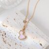 692fda9899f2d84055c8afed Exquisitely Crafted Gourd Pendant Necklace with Hand-Set Stones, V-Gold Material, Unique Design