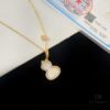 692fda9b99f2d84055c8aff4 Exquisitely Crafted Gourd Pendant Necklace with Hand-Set Stones in V-Gold