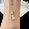 692fda9c99f2d84055c8aff5 Exquisitely Crafted Gourd Pendant Necklace with Hand-Set Stones in V-Gold