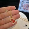 692fdaa399f2d84055c8afff Exquisitely Crafted Gourd Pendant Necklace with Hand-Set Stones in V-Gold