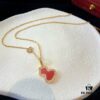 692fdaa699f2d84055c8b004 Exquisitely Crafted Gourd Pendant Necklace with Hand-Set Stones in V-Gold