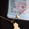 692fdaa699f2d84055c8b005 Exquisitely Crafted Gourd Pendant Necklace with Hand-Set Stones in V-Gold