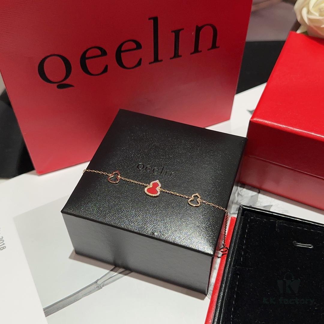 Qeelin Three-Pendant Mini Gourd Gemstone Bracelet