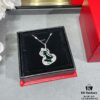 Kirin Flower Vine Green Jade Gourd Necklace, Wearing Qeelin Wulu Lace Gourd Adorns the Overall Look with Magnificent Elegance and Graceful Bloom