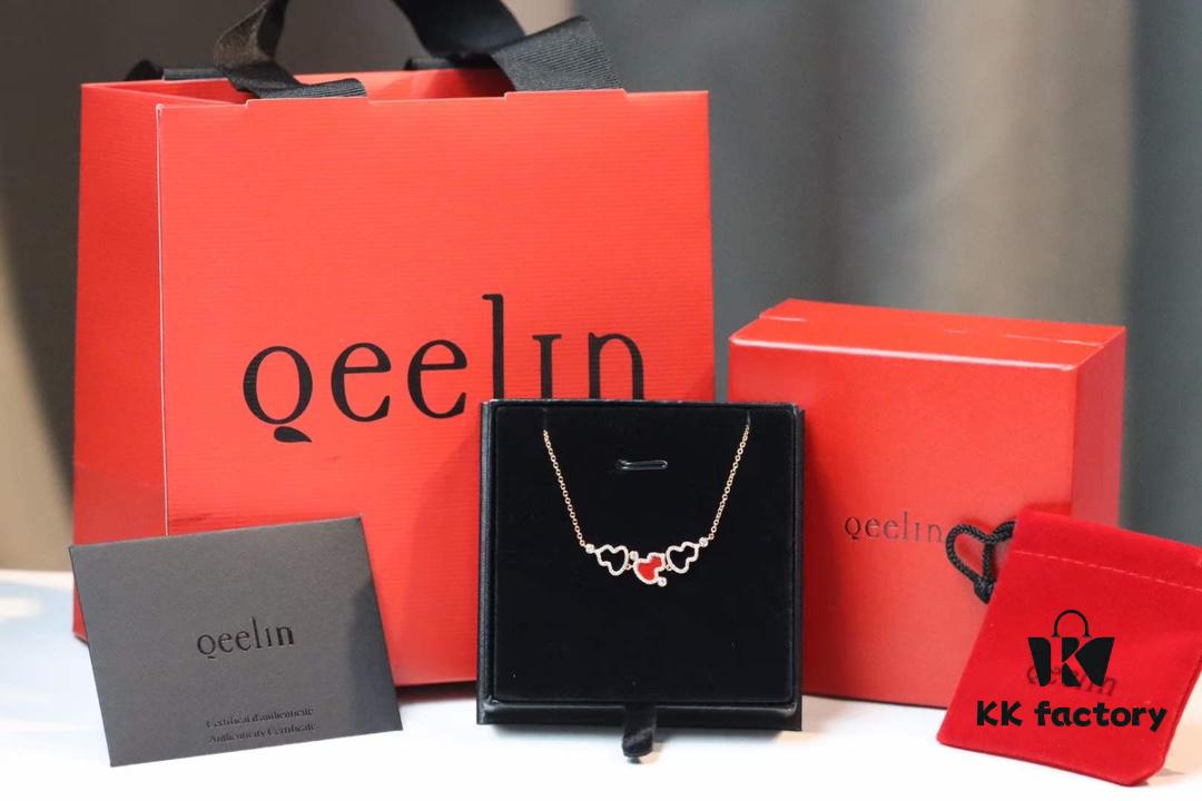 692fdadf99f2d84055c8b059 New Arrival💗 Qeelin Wulu Three Red Gourds Pendant Necklace