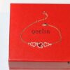 692fdadf99f2d84055c8b05b Qeelin Lucky Red Gourd Bracelet with Three Gourds