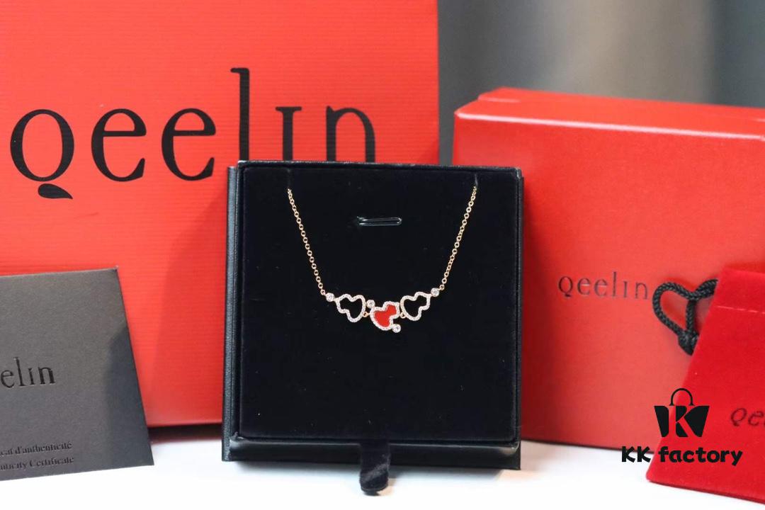 692fdae299f2d84055c8b061 New Arrival💗 Qeelin Wulu Three Red Gourds Pendant Necklace