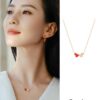 692fdaee99f2d84055c8b072 Qeelin x Lebekah Exclusive Limited Edition Red + Diamond Wulu Kylin Double Gourd Necklace 🌹 Adorable Design, Elegant Silhouette