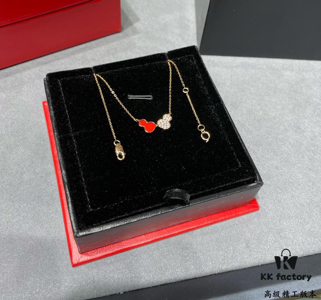 692fdaf399f2d84055c8b07c Qeelin x Lebekah Exclusive Limited Edition Red + Diamond Wulu Kylin Double Gourd Necklace 🌹 Adorable Design, Elegant Silhouette