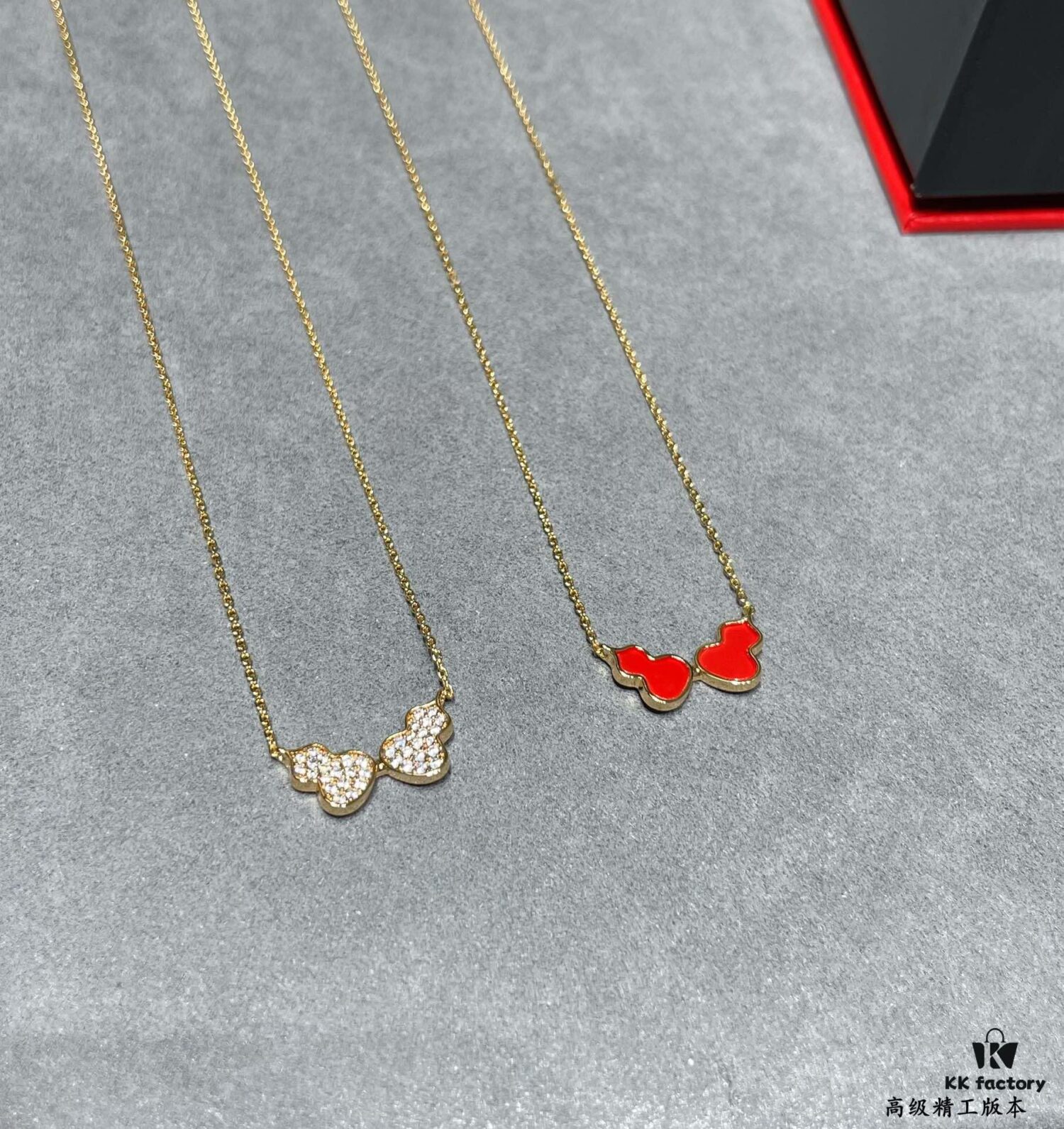692fdafd99f2d84055c8b088 Qeelin Wulu Double Gourd Necklace (Pavé Diamond) - Limited Edition Exclusive with Libeiya
