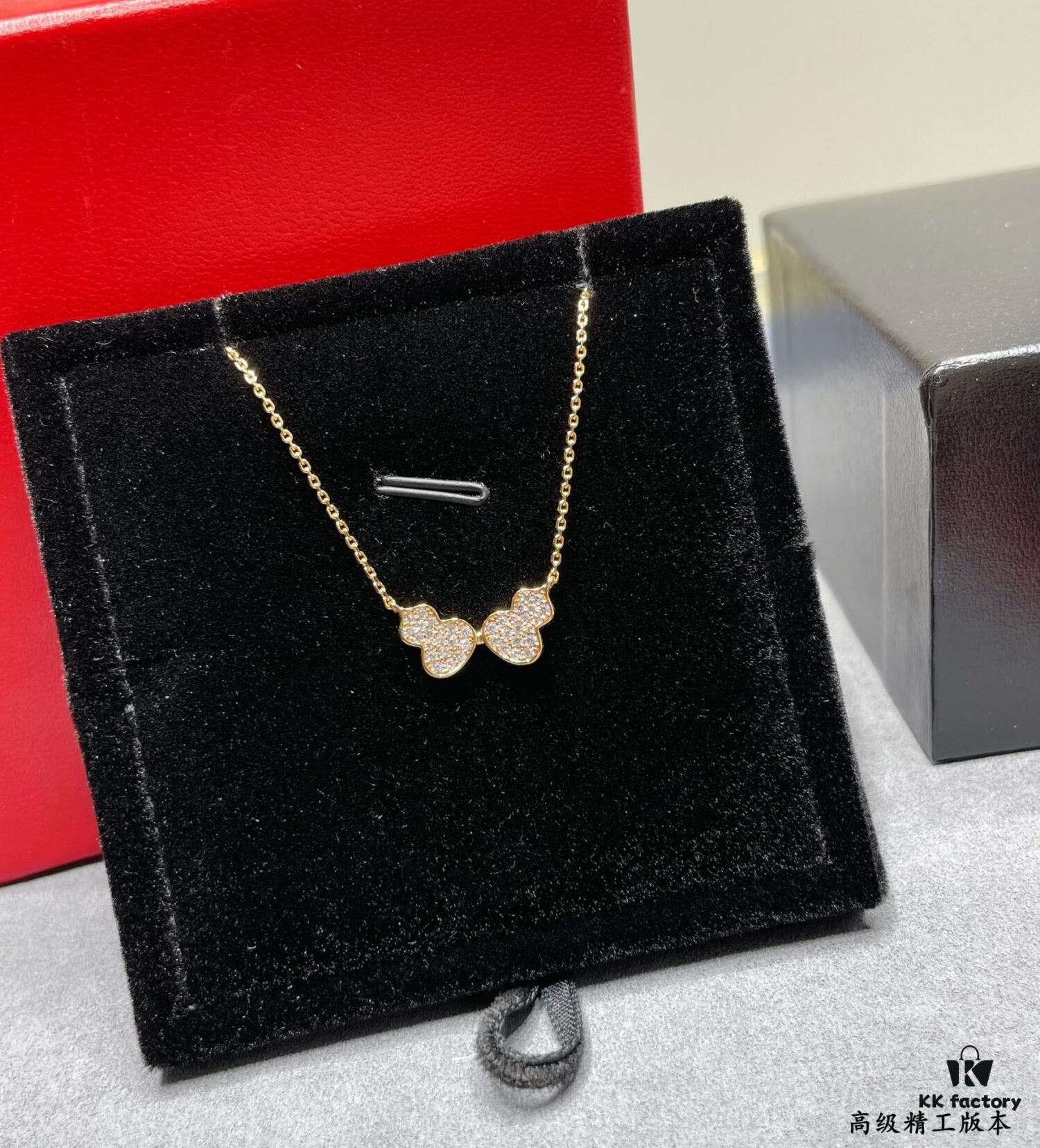 692fdafe99f2d84055c8b08a Qeelin Wulu Double Gourd Necklace (Pavé Diamond) - Limited Edition Exclusive with Libeiya