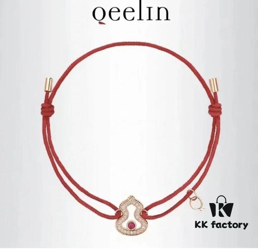 692fdb0099f2d84055c8b08d Qeelin Wulu Red String Bracelet, Exclusive Limited Edition in Collaboration with Rebecca