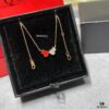 692fdb1899f2d84055c8b0a9 Qeelin x Lebekah Exclusive Limited Edition Red + Diamond Wulu Kylin Double Gourd Necklace 🌹 Adorable Design, Elegant Silhouette