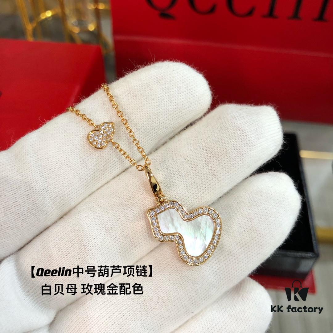 692fdb2099f2d84055c8b0b6 Qeelin Q-Blossom Gourd Necklace with Detachable Gourd Pendant
