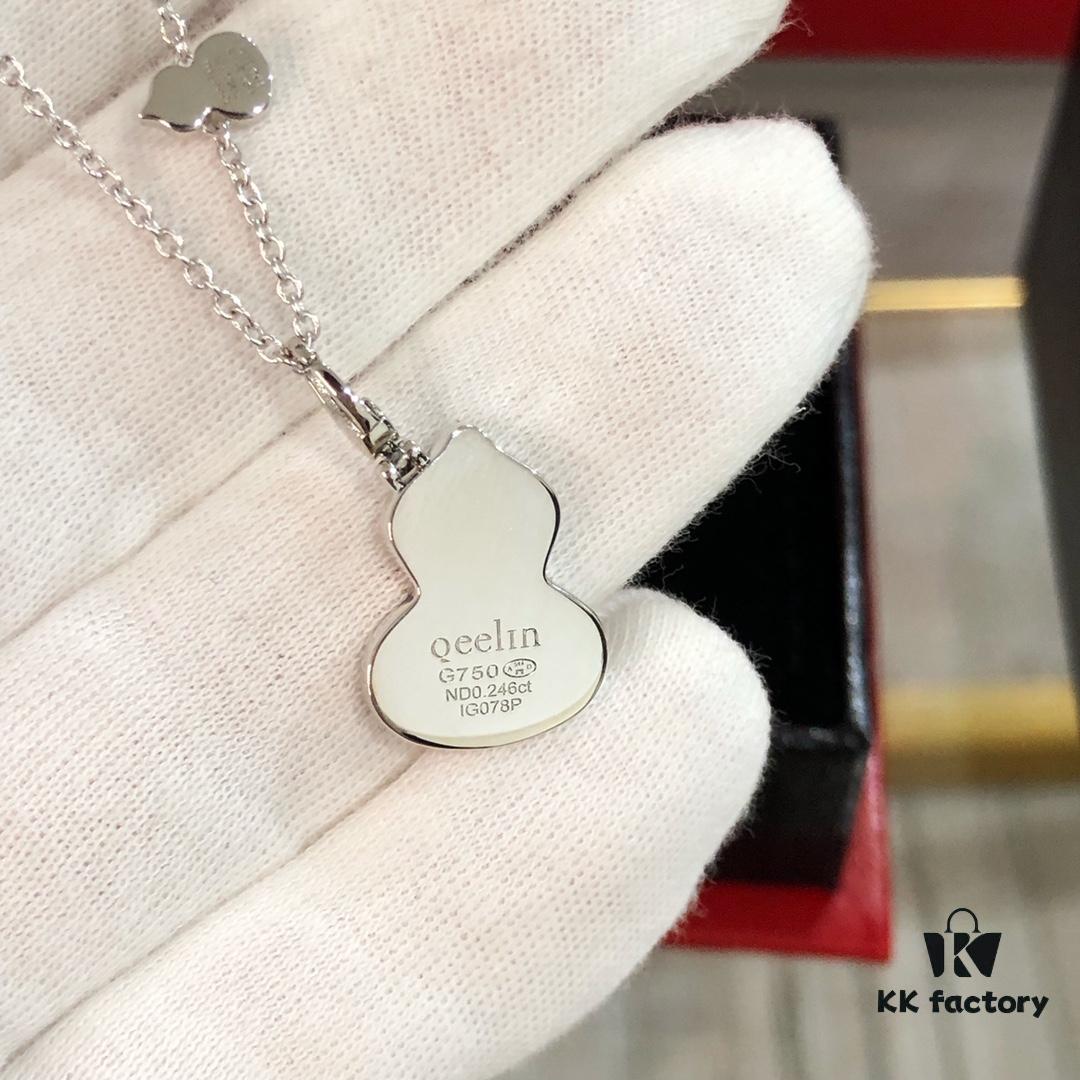 Qeelin Lucky Gourd Necklace with Detachable Pendant
