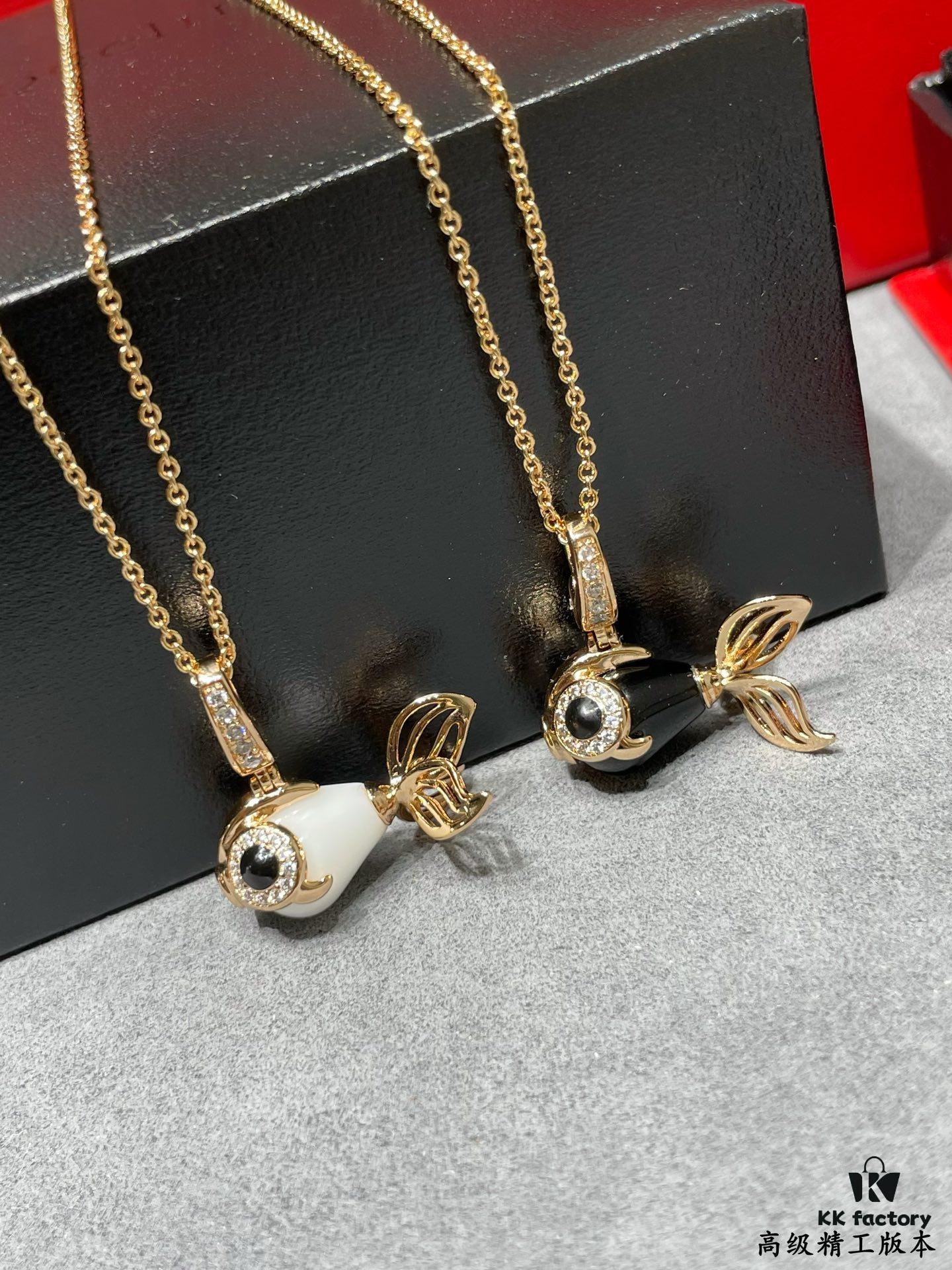 692fdb3e99f2d84055c8b0ec Kirin Goldfish Necklace, New Arrival from Boutique, Featuring Agate Body with Encapsulated Design and Expert Diamond Paving for a Vivid, Lifelike Appearance
