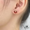 692fdb4499f2d84055c8b0f4 V Gold Plated Mi Gold 15514230 Kirin Premium Red Agate Ruyi Lock Stud Earrings ✨ A Perfect Blend of Fashion and Tradition
