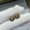 692fdb4d99f2d84055c8b0ff Kirin Natural Gray Shell Ruyi Lock Stud Earrings ✨ A Unique Blend of Fashion and Tradition, Hand-Micro-Paved with High-Carbon Brilliant-Cut Diamonds, Thick Gold Plating