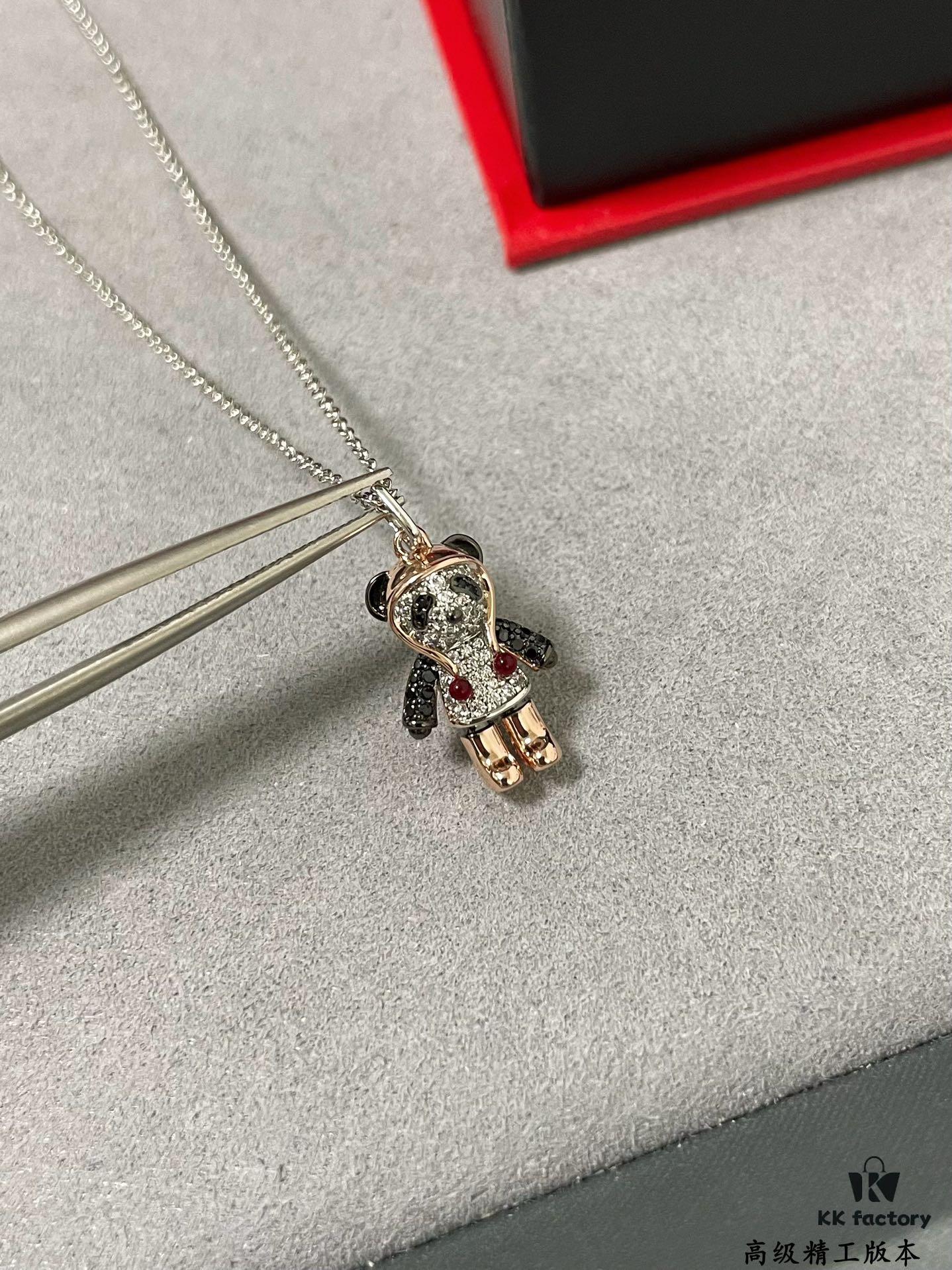 692fdb5699f2d84055c8b107 Qeelin Bobo Panda Necklace with Hat, Exquisitely Crafted