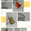 Detachable Pendant) Qeelin Wulu Mini 8 Lotus Diamond Necklace, Cute and Simple Design, Elegant Line Art, Qeelin x Rebecca Limited Edition