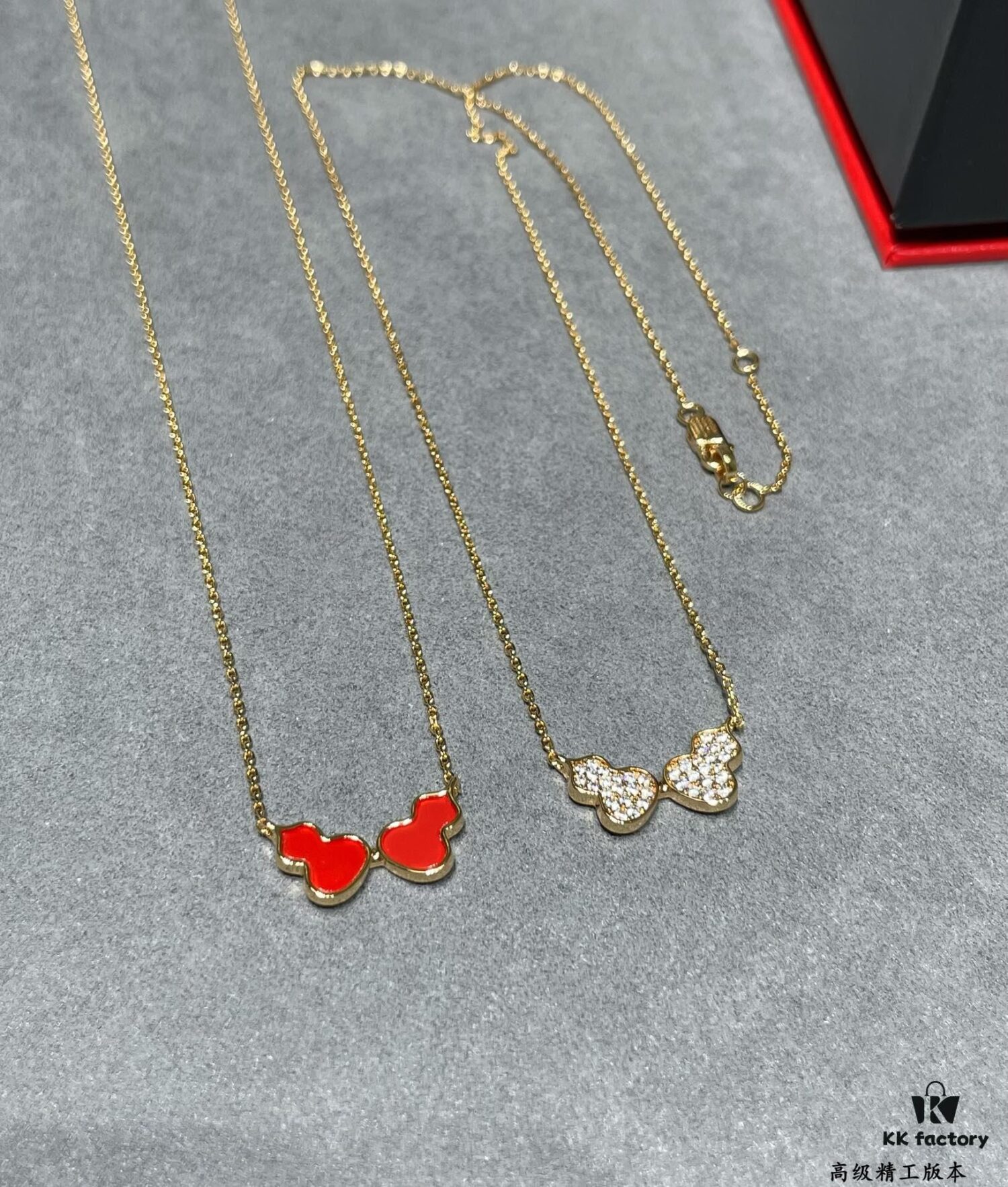 692fdb7499f2d84055c8b133 Qeelin Wulu Double Gourd Necklace (Pavé Diamond) - Limited Edition Exclusive with Libeiya