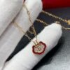 692fdb7e99f2d84055c8b143 Kirin Red-Edged Full-Pave Lucky Lock Necklace ✨ A Perfect Blend of Fashion and Tradition, Eye-Catching and Unique Design