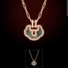 Qeelin Yu Yi Flower Moon Pendant Necklace