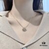 Qeelin Yu Yi Flower Moon Pendant Necklace