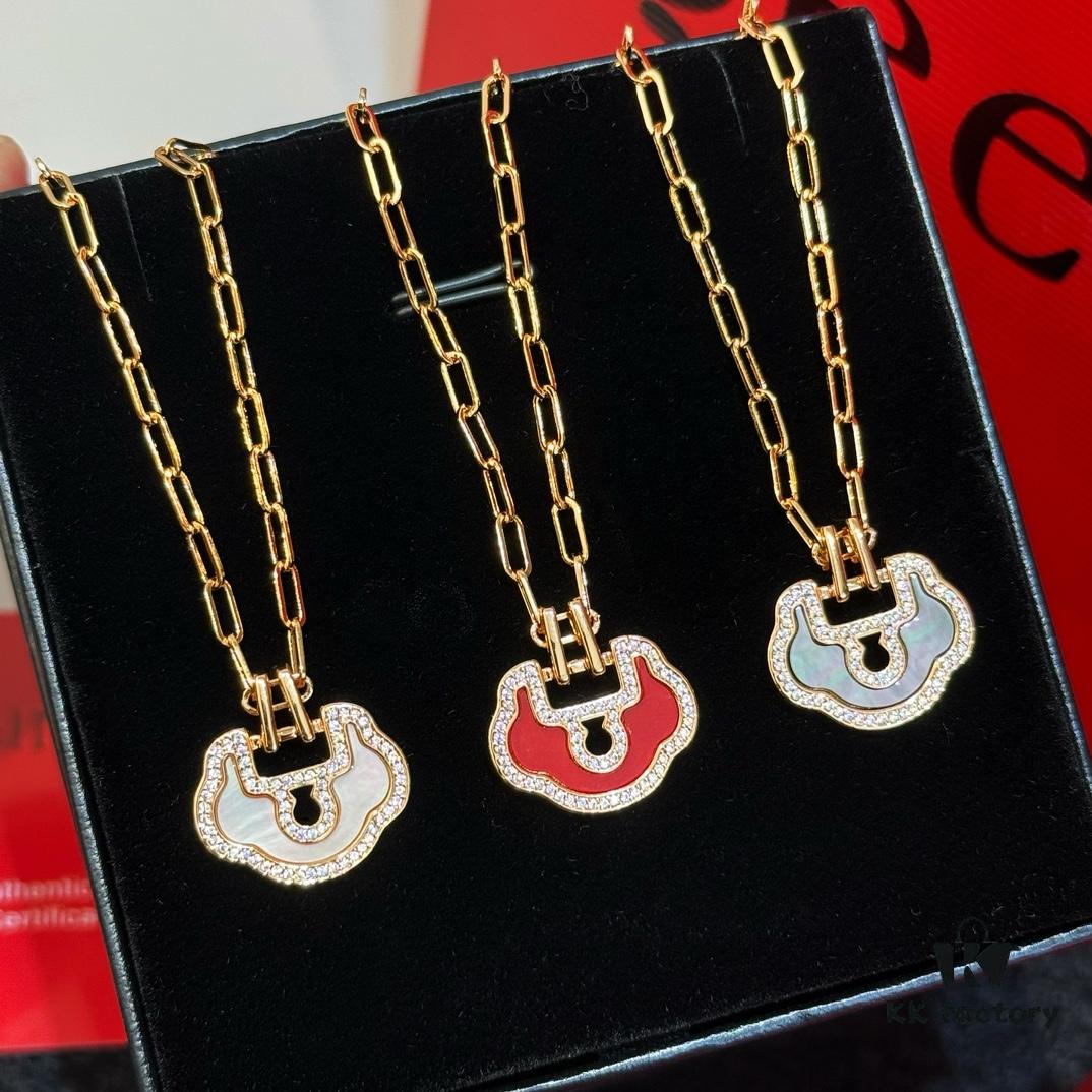 692fdb8a99f2d84055c8b159 ❗️New Arrival❗️ ☀️Qeelin Yu Yi Flower Moon Pendant Necklace