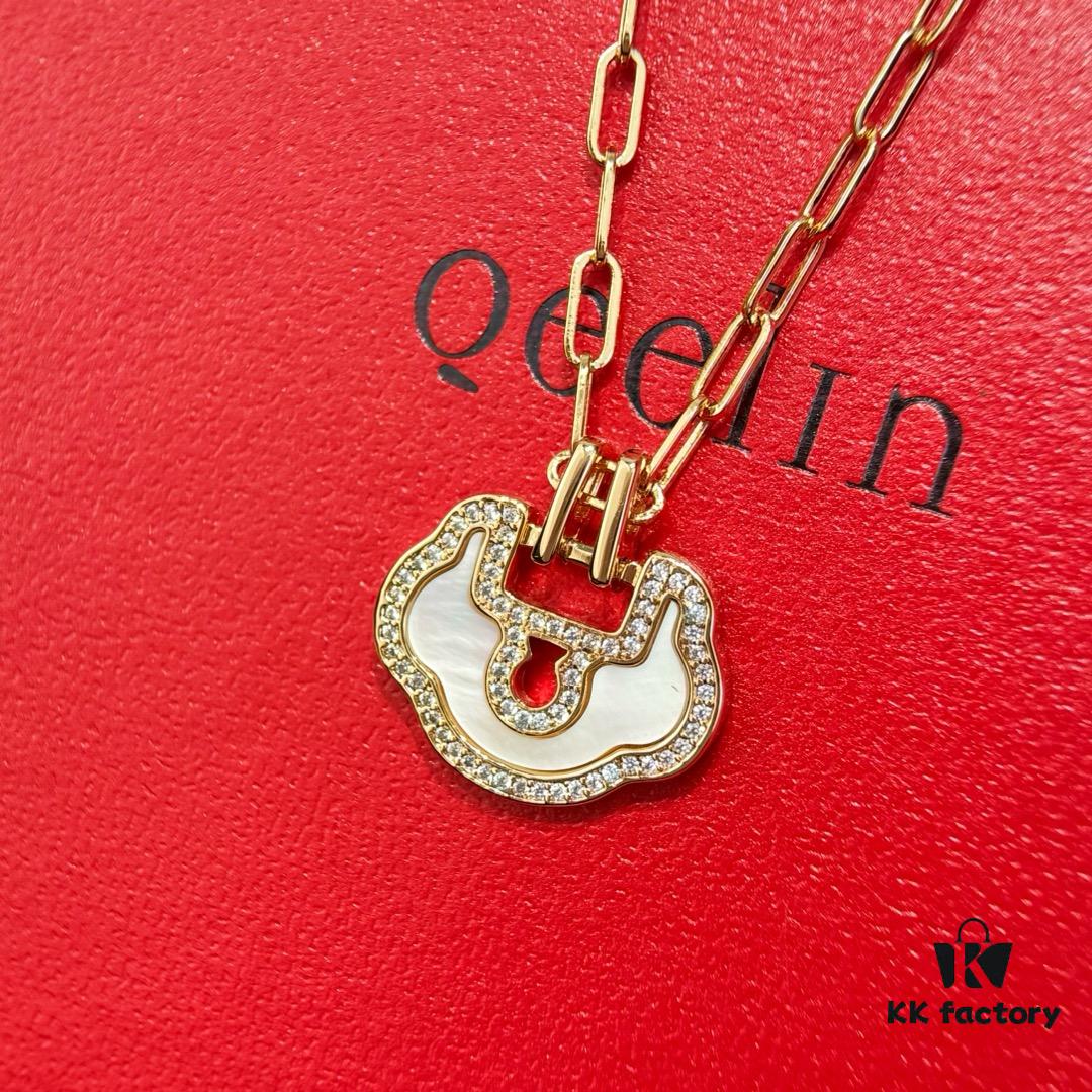 692fdb8c99f2d84055c8b15e ❗️New Arrival❗️ ☀️Qeelin Yu Yi Flower Moon Pendant Necklace