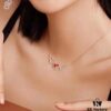 692fdbaa99f2d84055c8b199 Kylin Red Agate Three Gourds Necklace