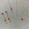692fdbb099f2d84055c8b1a4 Kylin Red Agate Three Gourds Necklace